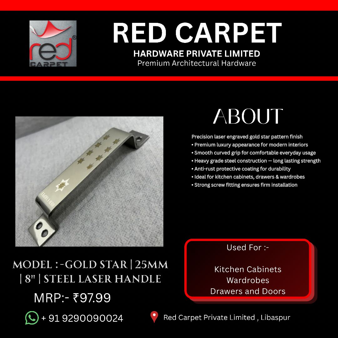 GOLD STAR | 25MM | 8" | STEEL LASER HANDLE